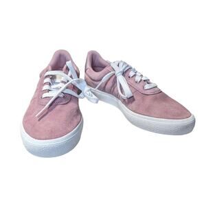 Adidas Vulc Raid3R Women’s Sneaker Skate Shoe Suede Pink White Size 8